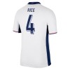 Maillot de Supporter Angleterre Rice 4 Domicile Euro 2024 Pour Homme